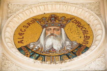 Mosaic above front of Romanian Atheneum  Atheneul Roman