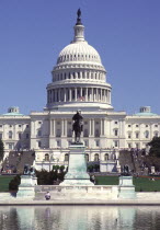 General Ulysses S Grant equestrian sculpture and The Capitol Building  Capitol Hill