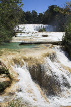 Cascada Agua Azul  Agua Azul Waterfall  near Palenque