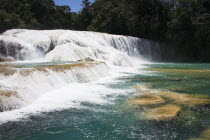 Cascada Agua Azul  Agua Azul Waterfall  near Palenque