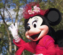 Walt Disney World Resort. Disney MGM Studios. Minnie Mouse character during the Stars and Motor Cars Parade.TravelTourismHolidayVacationExploreRecreationLeisureSightseeingTouristAttractionT...
