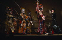 Performers in traditional Chinese opera banished during the Cultural Revolution.  This particular story has a military plot.