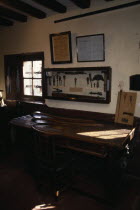 Louis Braille s father s work bench and tools. Braille museum in Coupvray  France.