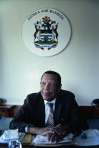 Sir Vere Cornwall Bird  1910-1999 .  First Prime Minister of Antigua and Barbuda 1981-94.