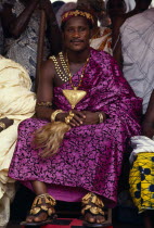 Ashanti chief Yamfohene at Akwasidae Festival.