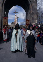 Easter procession of Apostolic  Orthodox  church.