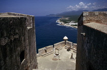 The view along the coastlne from the battlements of El Morro castle
