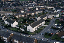 View over council houses. Bristol  England