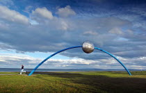 NAPIER  MILLENIUM SCULPTURE ON NAPIERS SEAFRONT REPRESENTING THE DAWN OF THE SUN. IN 1931 NAPIER WAS ALMOST COMPLETELY DESTOYED BY AN EARTHQUAKE. SUNSEQUENTLY THE TOWN NOW HAS ONE THE BEST PRESERVED...