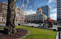 CANTERBURY  TRAM STOP  RIGHT  AND GENERAL VIEW OF CATHEDRAL SQUARE Antipodean Oceania