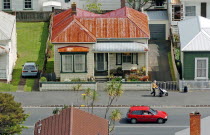 GENERAL VIEW OF A TYPICAL CORRAGATED IRON ROOFED HOUSE IN THE RESIDENTIAL DISTRICT OF DEVENPORT ON AUCKLANDS NORTH SHOREAntipodean Oceania