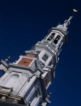 Zuiderkerk Tower completed in 1614. Angled view of the first Protestant church built in Amsterdam by Hendrick de Keyser between 1603 and 1611