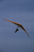 Hang Glider in blue sky