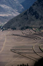 Contour ploughing and terraces near Pisac.