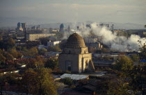 Skyline showing Bibi Khanym Mosque in Registan square  built by Timur.