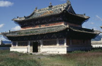 Main Temple in Erdenezuu Buddhist monastery complex sacked during the 1937 Stalinist purges and restored since the collapse of communism in 1990.