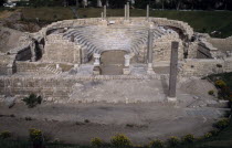 Kom al Dikka.  Semi circular Roman amphitheatre dating from the second century AD.