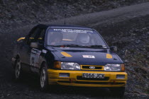 Ford Sierra competing in Vauxhall Rally of Wales.