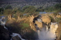 Epupa Falls waterfall situated on the northern border with Angola.