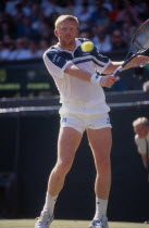 Boris Becker competing at Wimbledon