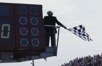 Le Mans Finish Line with flag