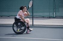Disabled tennis player in Wheelchair