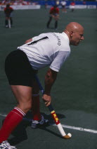 German player during the Great Britain versus Germany match in Milton Keynes 1992.