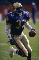 Player from the London Monarchs Dedrick Dodge at Wembley stadium  London  England.