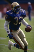 Player from the London Monarchs Dedrick Dodge at Wembley stadium  London  England.