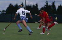 Nederlands versus China match in the World Student Games  Sheffield. Womens teams.