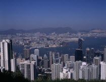 View over Hong Kong Harbour and skyline