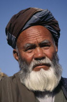 Head and shoulders portrait of elderly man