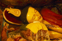 Head section of a reclining Buddha statueAsia Llankai Religion Sri Lankan