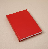 Red hard back notebook or diary.Paper Learning Lessons Teaching
