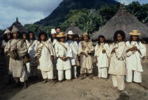 Kogi Mama signatories with documentary filmmaker Alan Ereira in background.