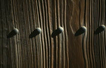 Komagame.  Detail of wooden entrance gate of Rikugi-en Park.