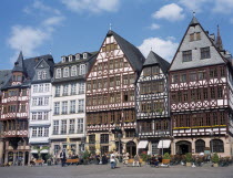 Half timbered houses on main squareDeutschland Western Europe European