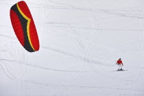 Kite Skier in action.