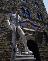 Copy of Michelangelos David statue  outside the Palazzo Vecchio