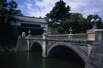 Imperial Palace with old stone bridge in front