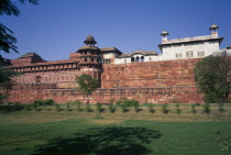 Red Fort and garden outside