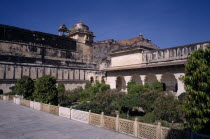 Palace and Fort. Internal view over garden