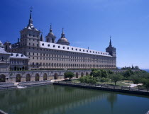 Palace of San Lorenzo de El Escorial seen from the west side