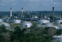 Texaco oil refinery.Pointe-a-Pierre Caribbean Trini Trinidadian West Indies Ecology Entorno Environmental Environnement Gray Green Issues
