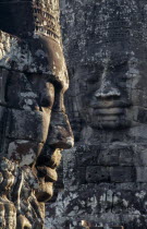 The Bayon.  Detail of huge carved face thought to be that of King Jayarvarman VII.Asian Cambodian History Kampuchea Religion Southeast Asia Kamphuchea Religious