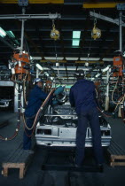 Workers in Neal and Massy Nissan car plant.