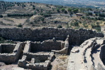 Ruins of granary within ancient ruined citadel.