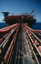 Amoco oil platform.
