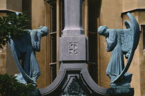 Lambeth Palace. Angel statues. Official London residence of the Archbishop of Canterbury