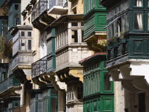 Traditional balconies along Republic Street